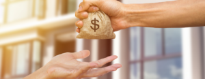 Image conveying how to invest in real estate with no money