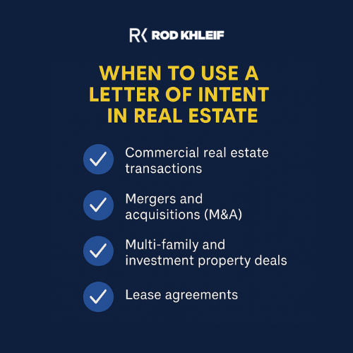 Image showing when to use a letter of intent in real estate
