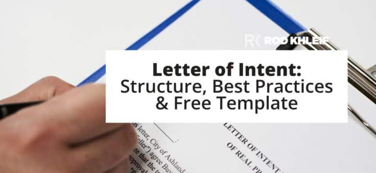 Image of someone signing a letter of intent