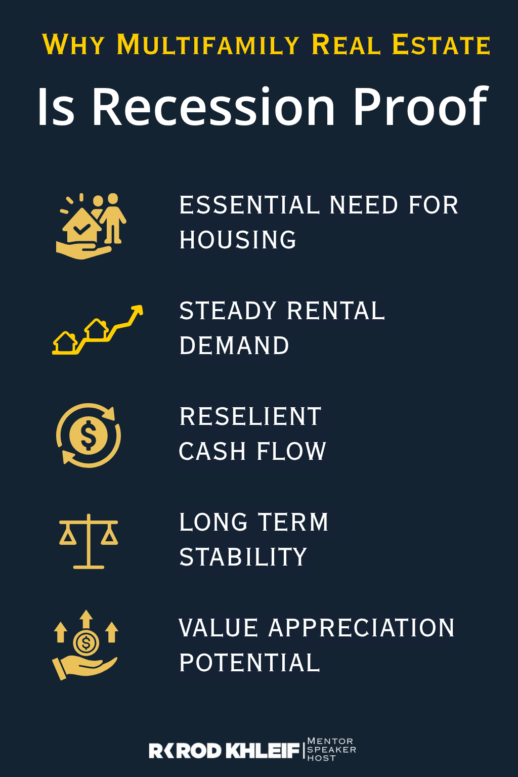 Image showing 5 reasons why multifamily is recession proof