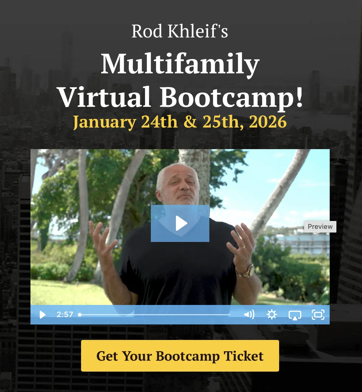 January 2026 Virtual Bootcamp Warrior Ticket