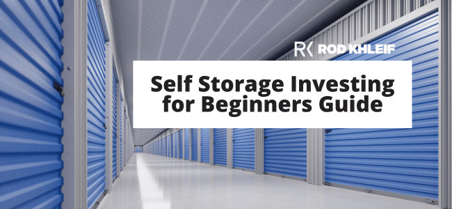 Image of self storage building that says Self Storage Investing for Beginners Guide