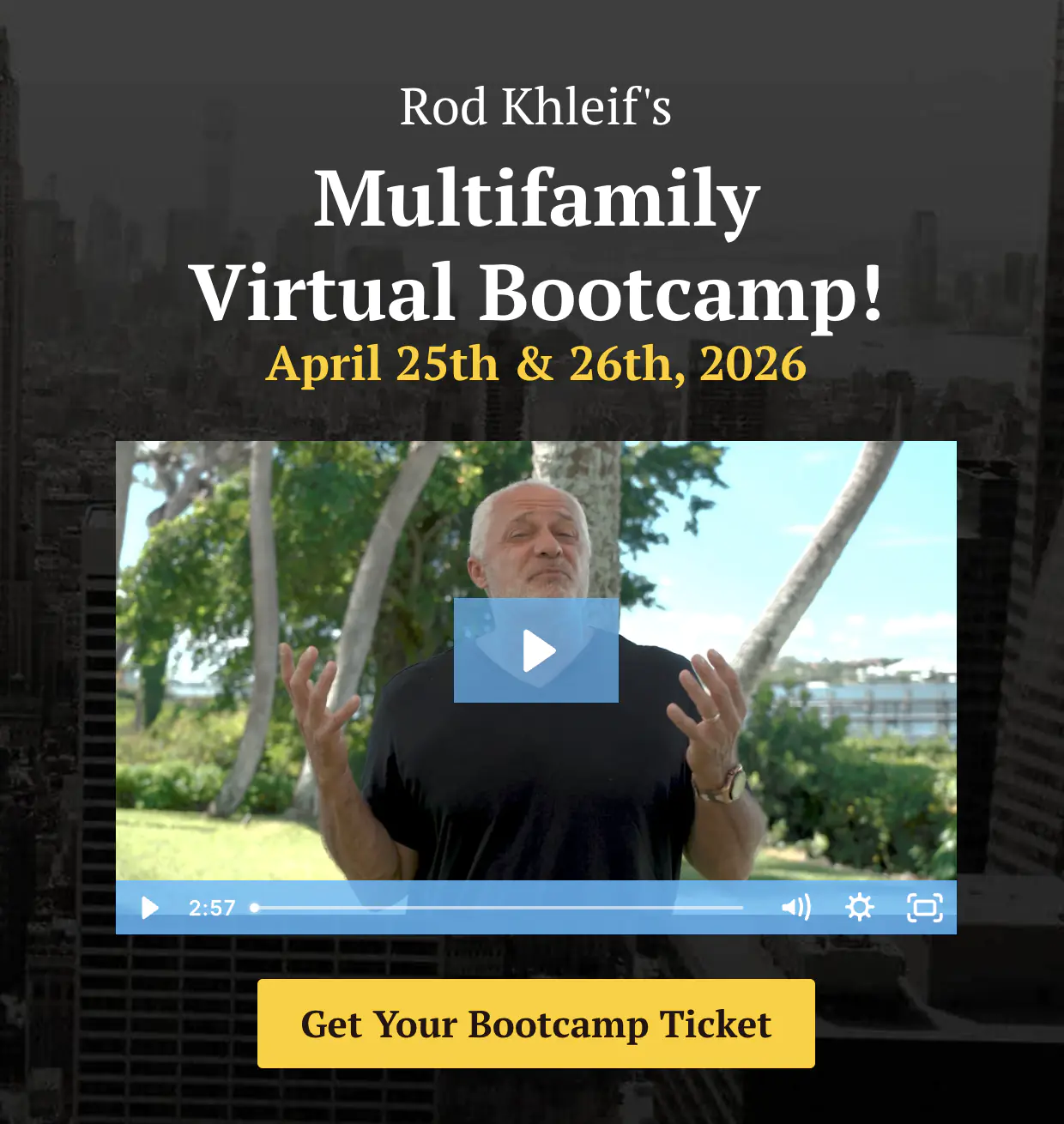 April 2026 Virtual Bootcamp Warrior Ticket