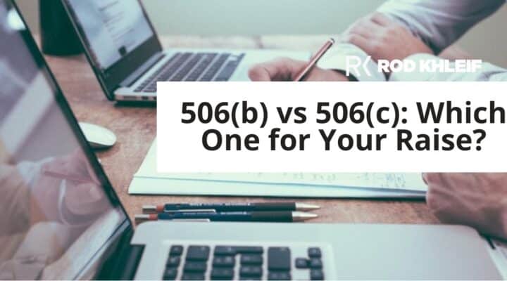 506(b) vs 506(c) featured image for multifamily syndicators comparing the two Regulation D exemptions, by Rod Khleif