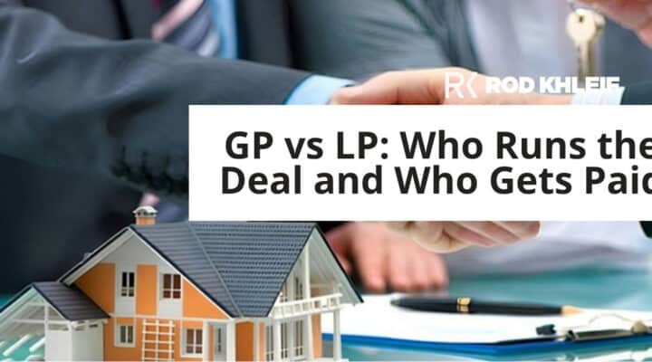 GP vs LP featured image showing two partners shaking hands over a house model to illustrate general and limited partner roles