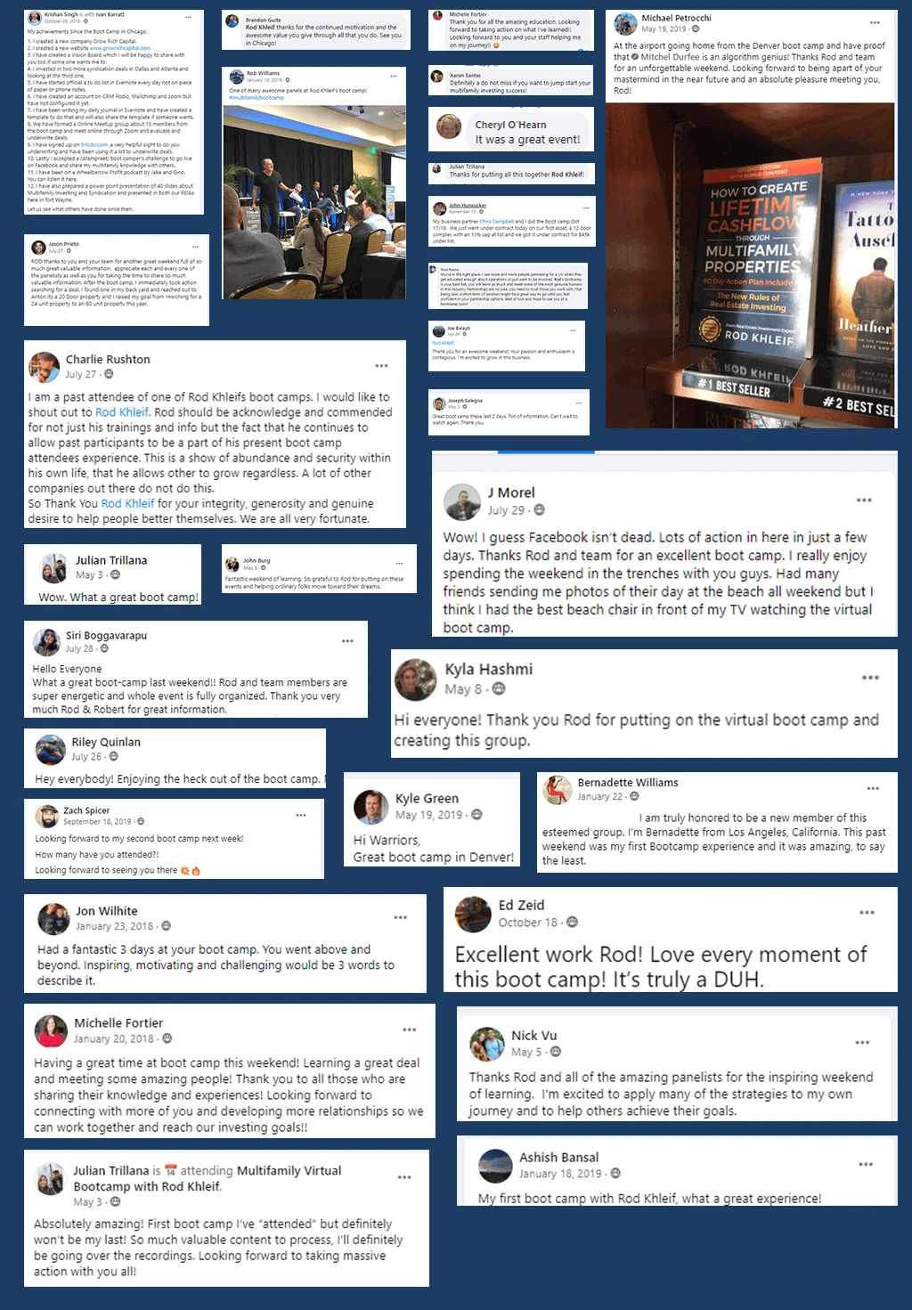 Rod Khleif reviews on social media